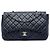 Chanel Blue Jumbo Classic Lambskin Single Flap