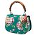 Bamboo Bolso Gucci Blooms de piel de becerro verde con asa de bambú Medium - vista 2