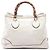 Borsa Tote Gucci Diana in vitello bianco con bambù