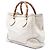 Borsa Tote Gucci Diana in vitello bianco con bambù - vista 2