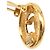 Orecchini a clip rotondi Chanel Gold CC placcati in oro - vista 8