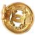 Orecchini a clip rotondi Chanel Gold CC placcati in oro - vista 9