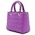 Dior Purple Medium Lambskin Cannage Lady Dior - vista 2