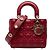 Dior Red Small Lambskin Cannage MyABCDior Lady Dior
