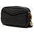 Autre Marque Borsa Lou Camera Saint Laurent nera in pelle Grain de Poudre con monogramma chevron mini - vista 2