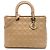 Dior Beige Large Lambskin Cannage Lady Dior