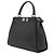 Borsa Fendi Selleria Peekaboo Iconic Media in pelle nera - vista 2