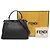 Borsa Fendi Selleria Peekaboo Iconic Media in pelle nera - vista 6