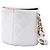 Vanity Beauty Case Elegante Chanel White CC Quilted Lambskin con Catena - vista 2