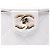 Vanity Beauty Case Elegante Chanel White CC Quilted Lambskin con Catena - vista 5