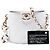 Vanity Beauty Case Elegante Chanel White CC Quilted Lambskin con Catena - vista 7