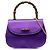 Gucci Purple Mini Satin Bamboo Night