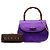 Gucci Purple Mini Satin Bamboo Night - vista 8