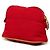 Pouch Hermès Mini Bolide in tela rossa - vista 2