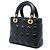 Dior Black Small Lambskin Cannage My ABCDior Lady Dior - vista 2