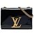 Louis Vuitton Black Vernis Louise Sliding Chain MM