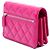 Chanel Mini Quilted Aged Calfskin Reissue 2.55 Wallet on Chain Rosa - vista 2