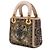 Mini Lady Dior in vitello con perline e ricami, marrone Dior - vista 2