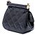 Clutch Chanel Black CC Quilted Patent Frame con cadena - vista 2