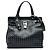 Borsa Satchel Valentino Rockstud Joylock in vitello nero Medium