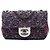 Chanel Blue CC Quilted Tweed Single Flap