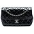 Chanel Black Medium Patent Coco Shine Flap