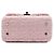 Chanel Vanity Case em Tweed acolchoado rosa CC com alça superior - vista 3
