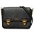 Prada Borsa a tracolla Saffiano nera con chiusura push lock