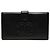 Portafoglio lungo bifold Chanel Black CC Caviar