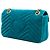 Borsa a tracolla Gucci Blue Medium GG Marmont Matelassé in velluto - vista 2