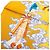 Pañuelo de seda Hermès Yellow Heavenly Horses 90 - vista 7
