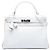 Hermès White Bicolor Epsom Kelly II Retourne 32