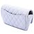 Custodia occhiali Chanel Purple CC Quilted Caviar con catena - vista 2