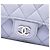 Custodia occhiali Chanel Purple CC Quilted Caviar con catena - vista 5
