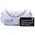 Custodia occhiali Chanel Purple CC Quilted Caviar con catena - vista 7