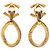 Orecchini a clip pendenti Chanel Gold CC placcati in oro - vista 2