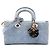 Dior Blue Medium Denim Cannage Lady D Joy