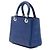 Dior Blue Medium Ultra Matte Calfskin Embossed Cannage Lady Dior - vista 2