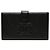 Cartera larga Chanel Black CC Caviar