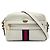 Gucci Mini Borsa a Tracolla Ophidia in Pelle di Vitello Bianca con Web
