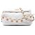 Chanel Borsa Hobo in pelle di agnello matelassé bianca CC