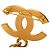 Spilla a Pendente con Medaglione Placcato Oro Chanel Gold CC - vista 3
