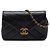 Chanel Black Mini Chevron Calfskin Coco Envelope Flap