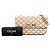 Céline Bolsa de Ombro Celine Beige Triomphe Matelasse Canvas Monochrome Chain - vista 7