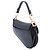 Borsa Saddle Dior Mini in pelle di vitello grana naturale nera - vista 2