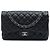 Chanel Black Jumbo Classic Caviar Double Flap