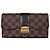 Louis Vuitton Portefeuille Sistena Bi-fold Long Wallet in Brown Damier Canvas
