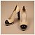 Chanel Plateau Pumps Beige Leder Schwarz - Ansicht 2