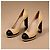 Chanel Plateau Pumps Beige Leder Schwarz - Ansicht 3
