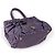 Borsa a mano Prada viola in nylon e pelle - vista 2